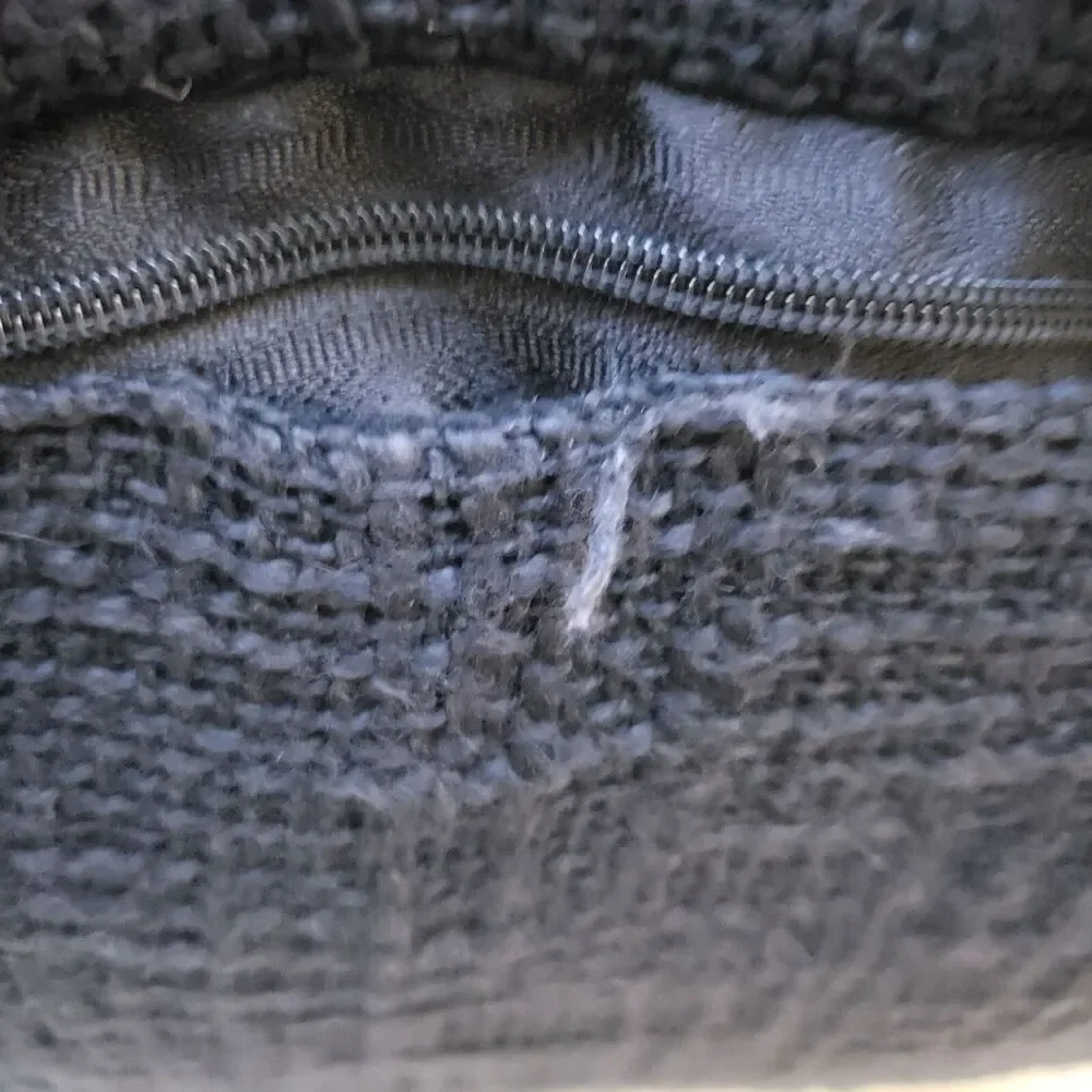Pier 1 Black Jute Trimmed Throw Pillow 22